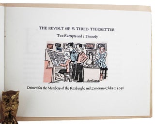 Item #163308 THE REVOLT OF A TIRED TYPESETTER. David Magee
