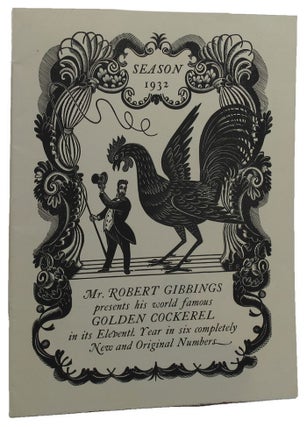 Item #164219 SEASON 1932. Golden Cockerel Press Catalogue XLVIII