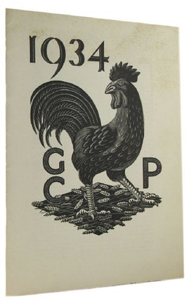 Item #164321 1934 GCP. Golden Cockerel Press Catalogue LIII
