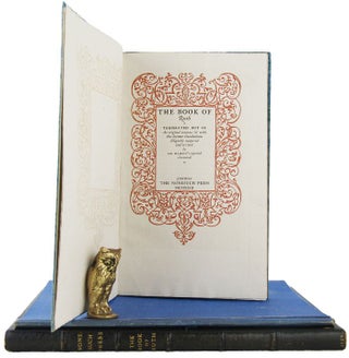 Item #165178 THE BOOK OF RUTH. Translated out of the original tongues; & with the former...