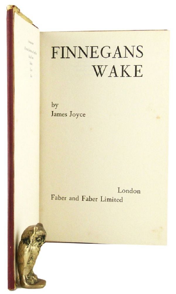 Item #165289 FINNEGANS WAKE. James Joyce.