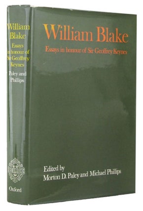 Item #166115 WILLIAM BLAKE. William Blake, Morton D. Paley, Michael Phillips