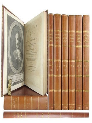 Item #166239 A COMPLETE SET OF THE OFFICIAL ACCOUNTS OF COOK'S THREE VOYAGES. Captain James Cook
