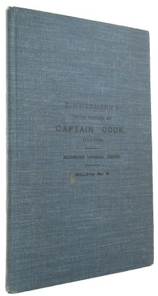 ZIMMERMANN'S ACCOUNT OF THE THIRD VOYAGE OF CAPTAIN COOK 1776-1780.