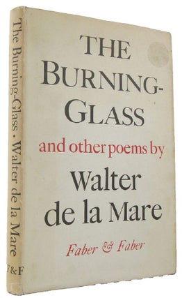 Item #168269 THE BURNING GLASS and other poems. Walter De La Mare
