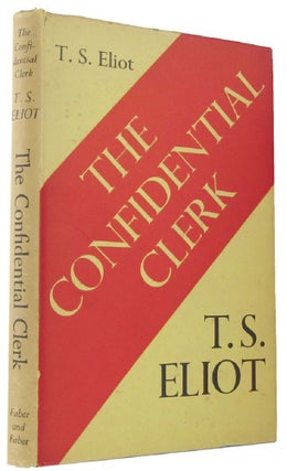 Item #168283 THE CONFIDENTIAL CLERK: a play. T. S. Eliot