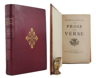 Item #168552 MISCELLANIES IN PROSE AND VERSE. Jonathan Swift