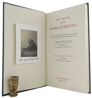 Item #169244 THE SEARCH FOR THE SOURCE OF THE NILE: Correspondence between Captain Richard...