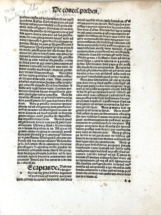 FOUR INCUNABLE LEAVES FROM 1483 TO 1496, Paris and Strasbourg.
