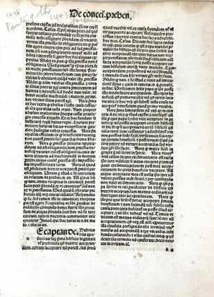 FOUR INCUNABLE LEAVES FROM 1483 TO 1496, Paris and Strasbourg.