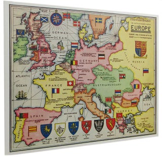 Item #169610 THE SHERLOCK HOLMES MAP OF EUROPE: Greeting Card No. 4. Sherlock Holmes, Dr. Julian...