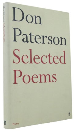 Item #170255 SELECTED POEMS. Don Paterson