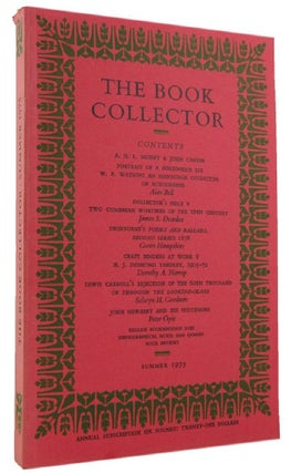 Item #170479 THE BOOK COLLECTOR. Volume 24, No. 2, Summer 1975. Nicolas Barker