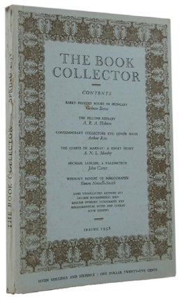 Item #170482 THE BOOK COLLECTOR. Volume 07, No. 1, Spring 1958. Nicolas Barker