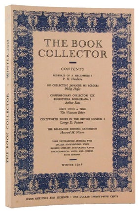Item #170483 THE BOOK COLLECTOR. Volume 07, No. 4, Winter 1958. Nicolas Barker