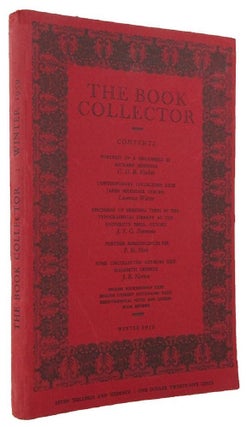 Item #170488 THE BOOK COLLECTOR. Volume 08, No. 4, Winter 1959. Nicolas Barker