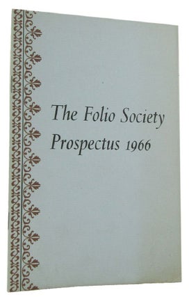 Item #170775 THE FOLIO SOCIETY PROSPECTUS 1966. The Folio Society