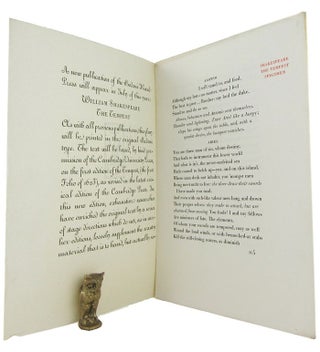 Item #170852 A NEW PUBLICATION OF THE BODONI HAND PRESS WILL APPEAR IN JULY OF THIS YEAR: WILLIAM...