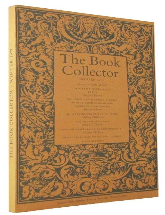 Item #171540 THE BOOK COLLECTOR. Volume 28, No. 4, Winter 1979. Nicolas Barker.