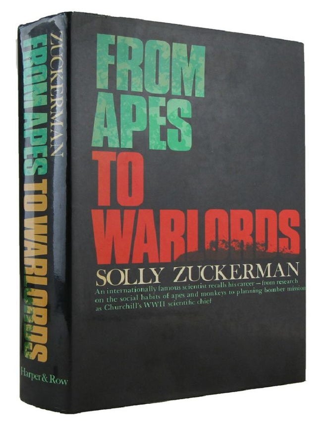 Item #172293 FROM APES TO WARLORDS. Solly Zuckerman.