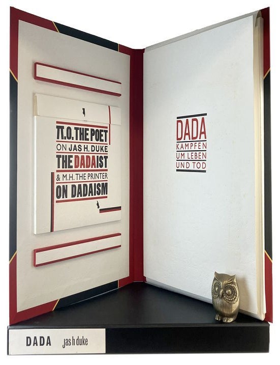 Item #172349 DADA KAMPFEN UM LEBEN UND TOD. A prose poem [cover title]. The Wayzgoose Press, Jas H. Duke.