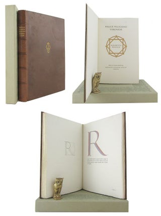 Item #172390 ALPHABETUM ROMANUM. Officina Bodoni, Felice Feliciano