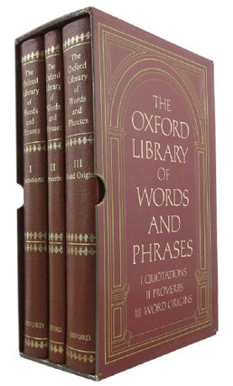 Item #173315 THE OXFORD LIBRARY OF WORDS AND PHRASES. Oxford Library