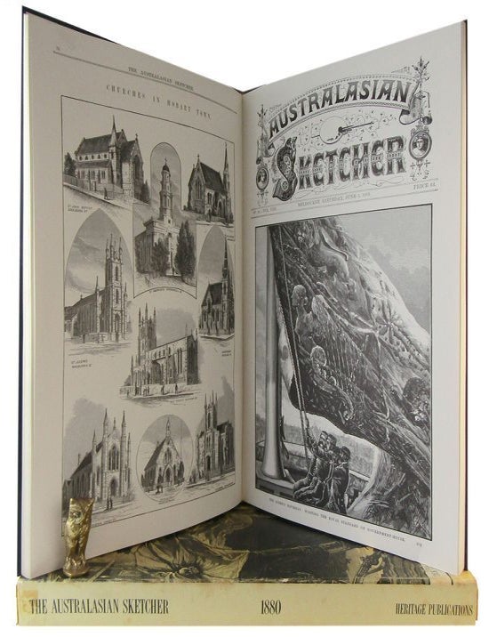 Item #177560 THE AUSTRALASIAN SKETCHER WITH PEN AND PENCIL, 1880. [Facsimile edition]. Australasian Sketcher, Michael Cannon.