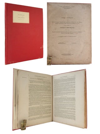 VAN DIEMEN'S LAND. (Convict Discipline): copies or extracts of any correspondence between the Secretary of State for the Colonies and the Lieutenant-Governor of Van Diemen's Land,
