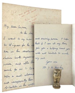 Item #180083 TWO AUTOGRAPH LETTERS signed, to Clive Wigram and to Lord Crewe. Sir Maurice Hankey