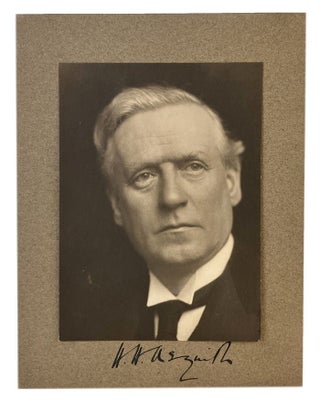 Item #184310 PHOTOGRAVURE PORTRAIT OF H. H. ASQUITH by G. C. Beresford, signed on the mount:....