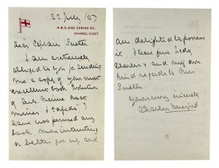 Item #184311 AUTOGRAPH LETTER, signed, to Captain Sueter:. Lord Charles Beresford