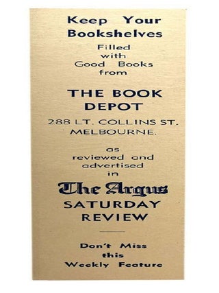Item #184863 THE BOOK DEPOT. The Argus, Melbourne