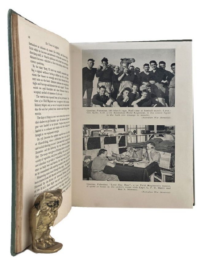 Item #185001 SIX YEARS IN SUPPORT: Official History of 2/1st Australian Field Regiment. A. I F. 02/01st Battalion, Major E. V. Haywood.