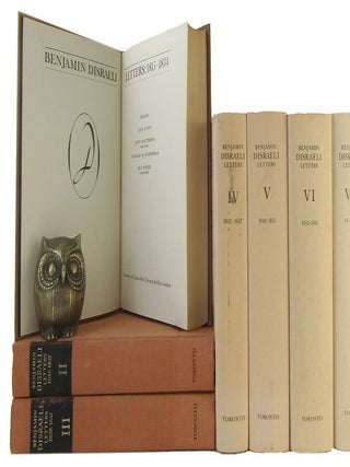 Item #185103 BENJAMIN DISRAELI LETTERS. Volumes I-X (all published so far). Benjamin Disraeli