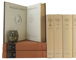 Item #185103 BENJAMIN DISRAELI LETTERS. Volumes I-X (all published so far). Benjamin Disraeli