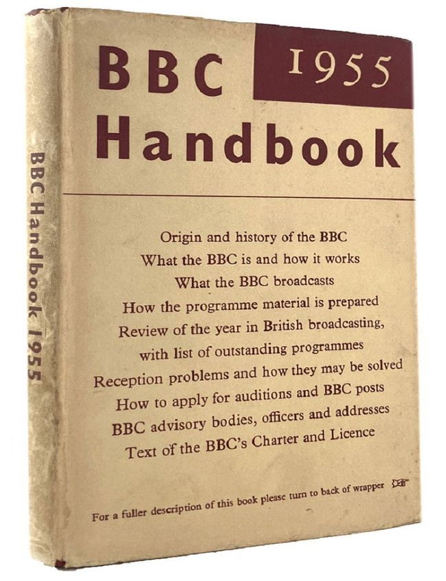 Item #185232 BBC HANDBOOK 1955. British Broadcasting Corporation, Publisher.