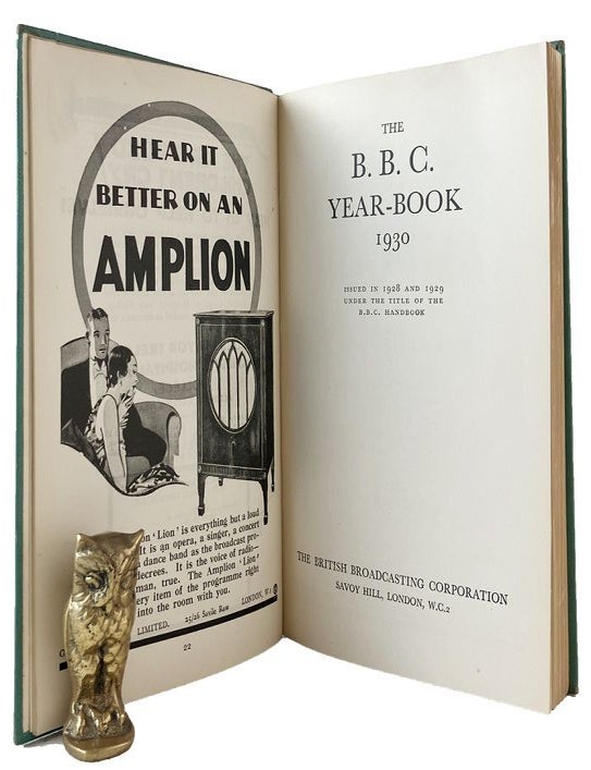 Item #185262 BBC YEAR BOOK 1930. British Broadcasting Corporation, Publisher.