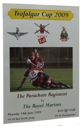 Item #P12468 THE PARACHUTE REGIMENT VS THE ROYAL MARINES TRAFALGAR CUP 2009 PROGRAM. British Army